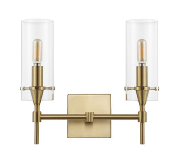 Cato Bohemian Farmhouse Iron/Glass LED Vanity